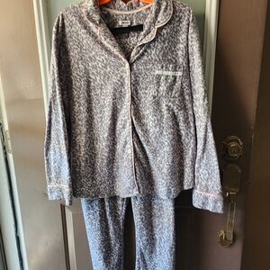 DKNY Kids Pajamas - Gray Leopard Print